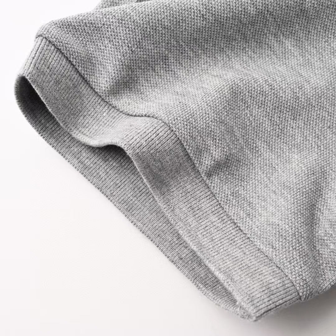 Classic plaid lapel T-shirt
