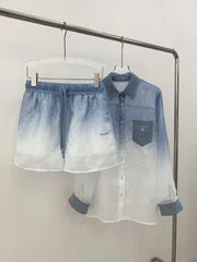 25 Spring/Summer New Product Gradient Shirt Sunscreen Set