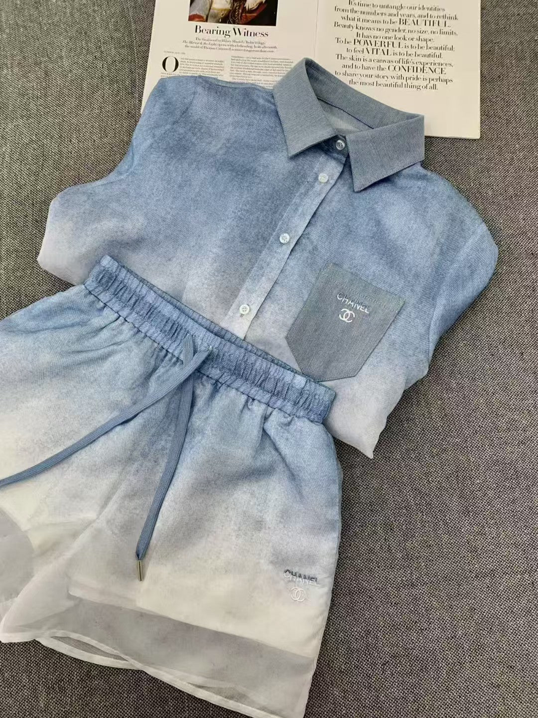 25 Spring/Summer New Product Gradient Shirt Sunscreen Set