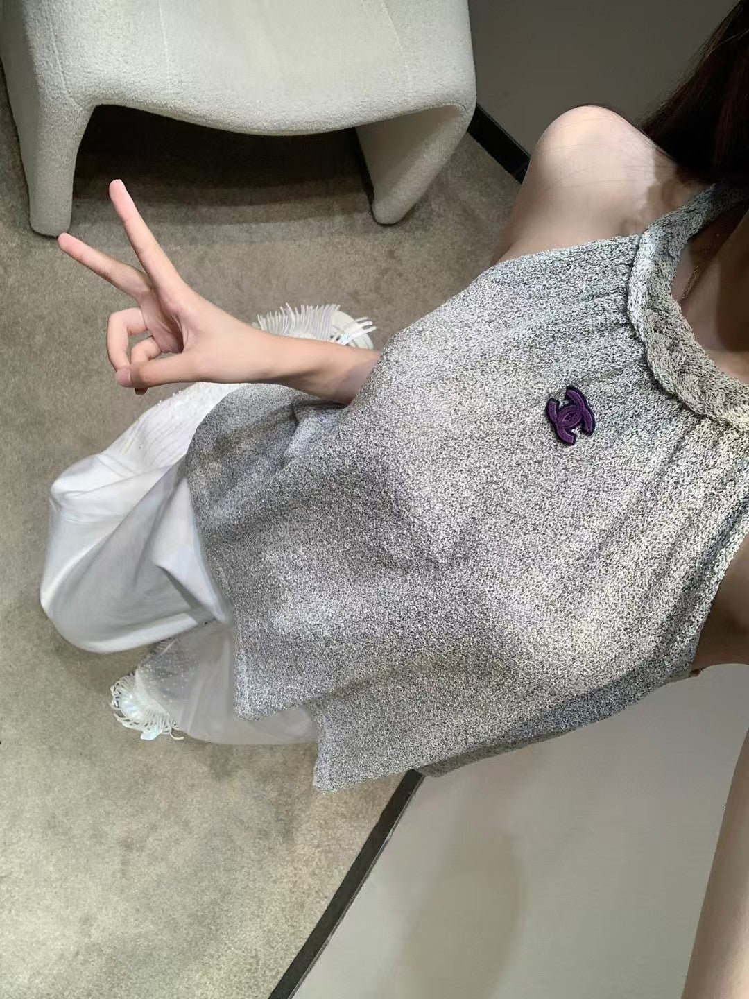 knitted vest