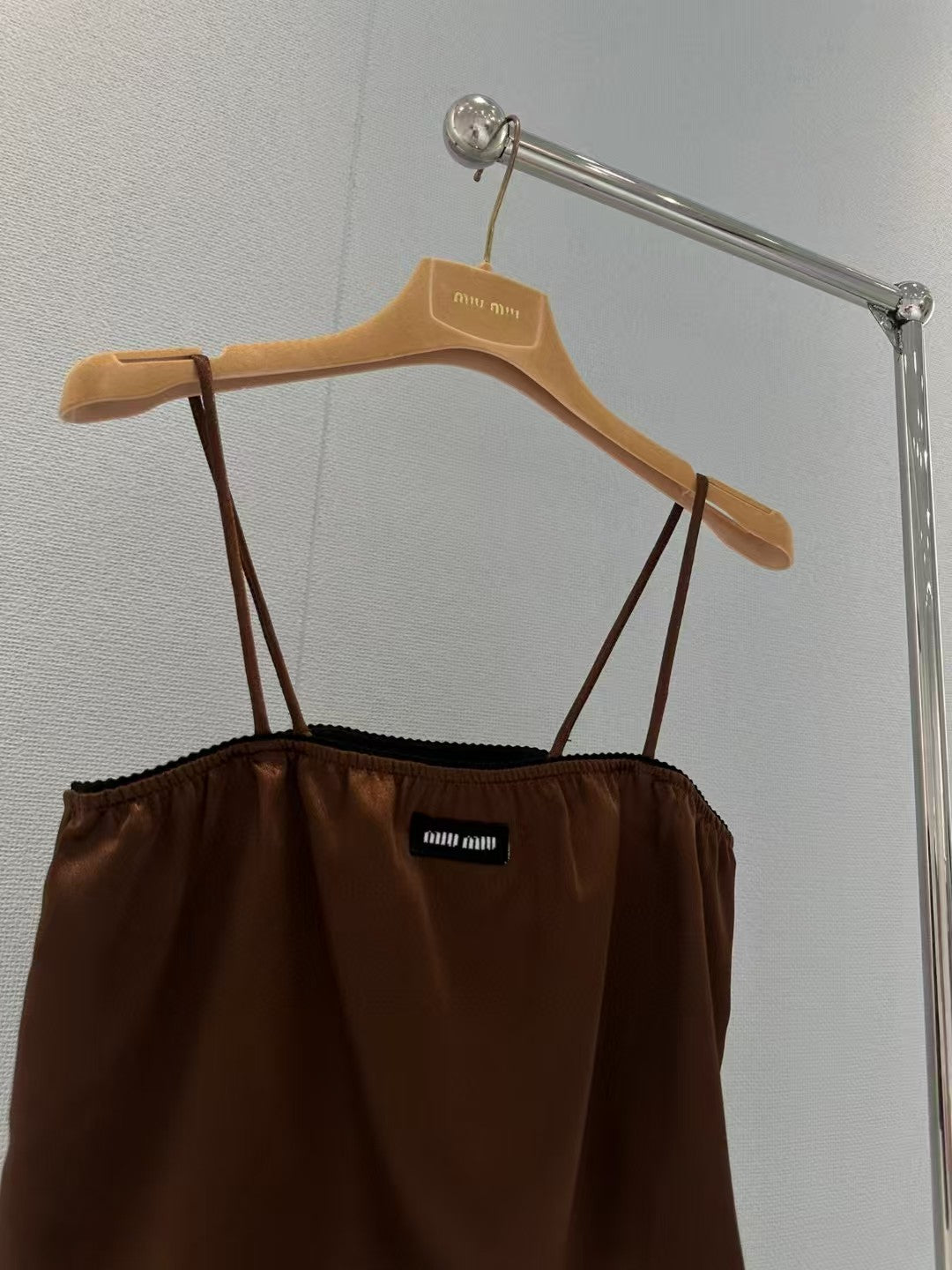 Strap vest half skirt set