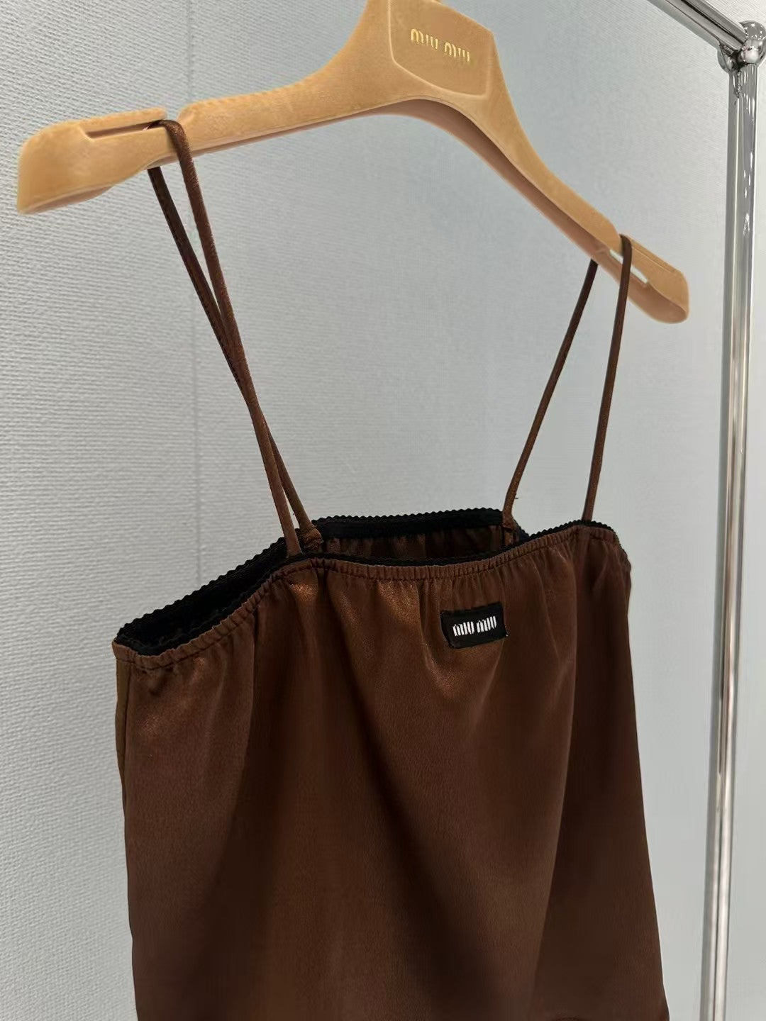 Strap vest half skirt set