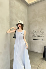 colour Women's striped long dress