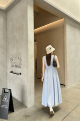 colour Women's striped long dress