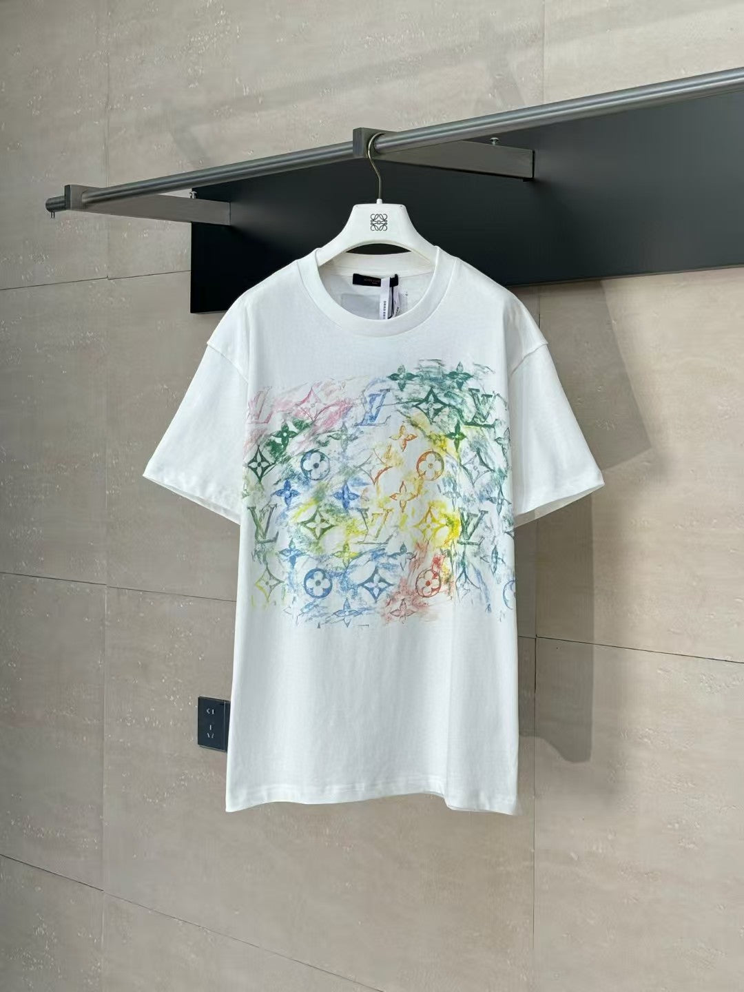 Full printed color round neck short sleeved T-shirt