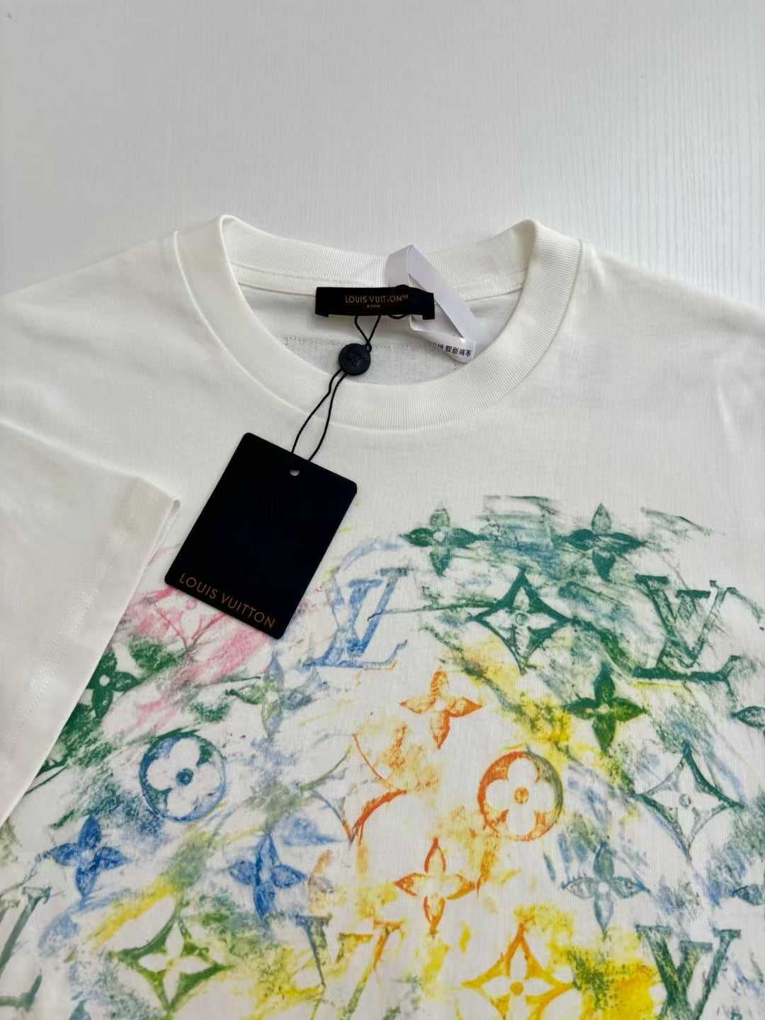 Full printed color round neck short sleeved T-shirt