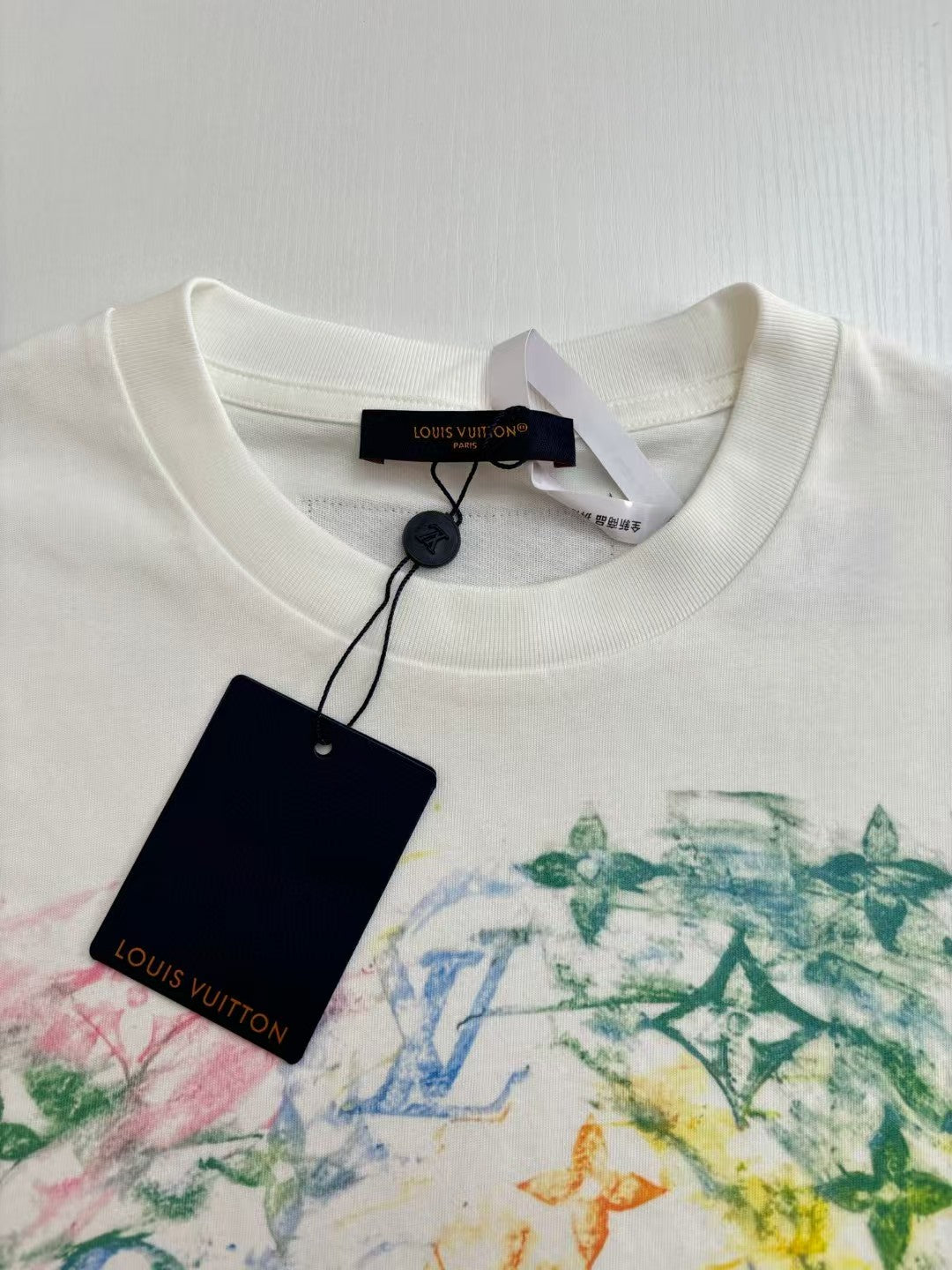 Full printed color round neck short sleeved T-shirt