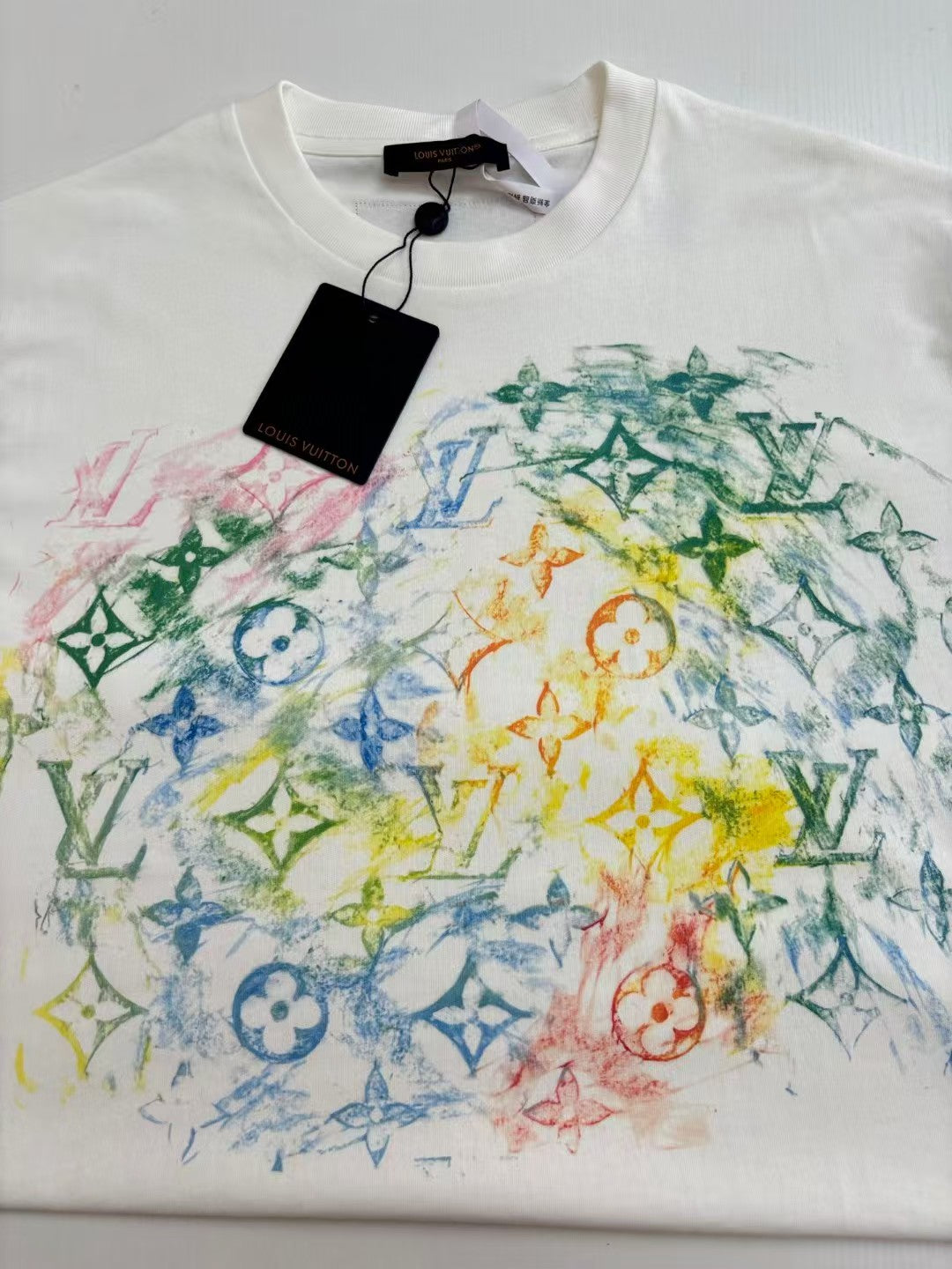 Full printed color round neck short sleeved T-shirt