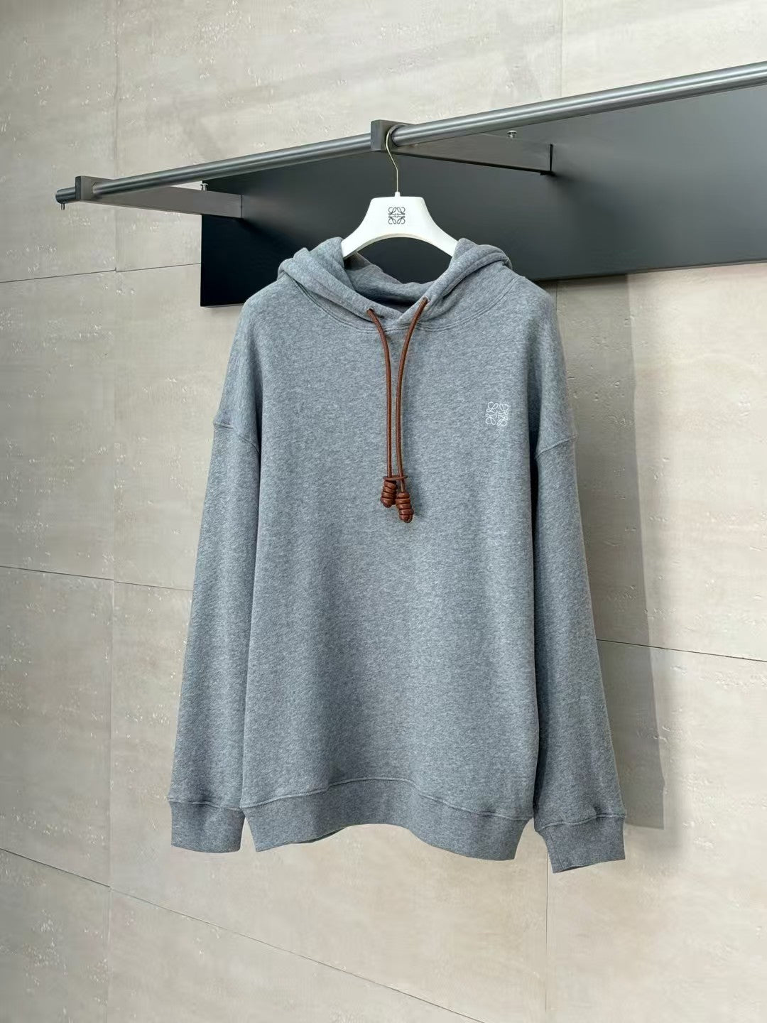 Embroidered hooded sweatshirt