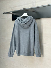 Embroidered hooded sweatshirt