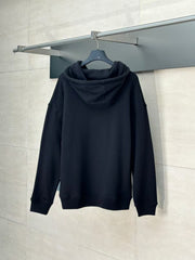 Embroidered hooded sweatshirt