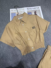 Short sleeved suit