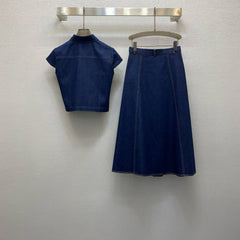 Short shirts ➕ Half skirt set