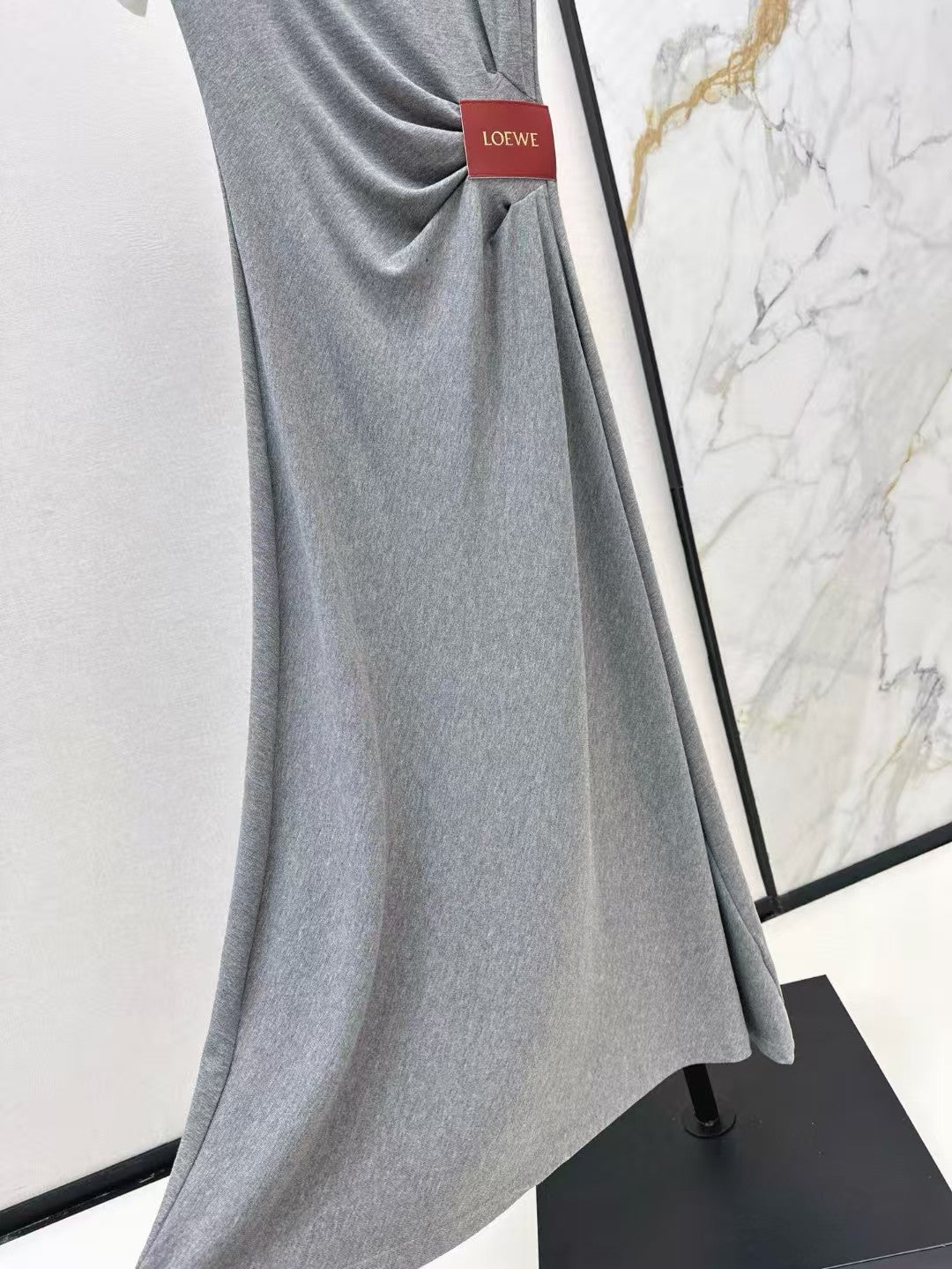Pleated short sleeved dress