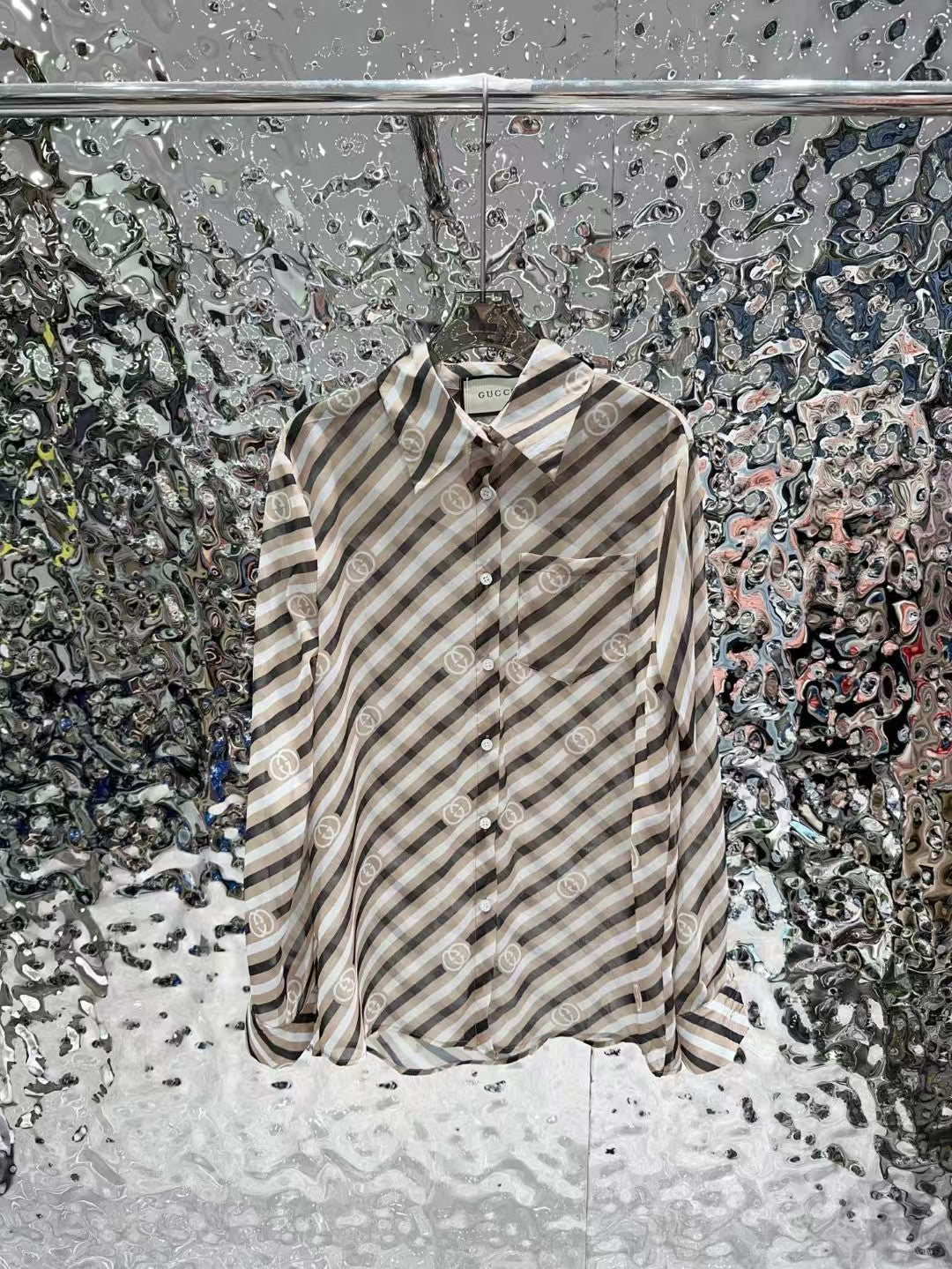 Printed shirt and shorts set