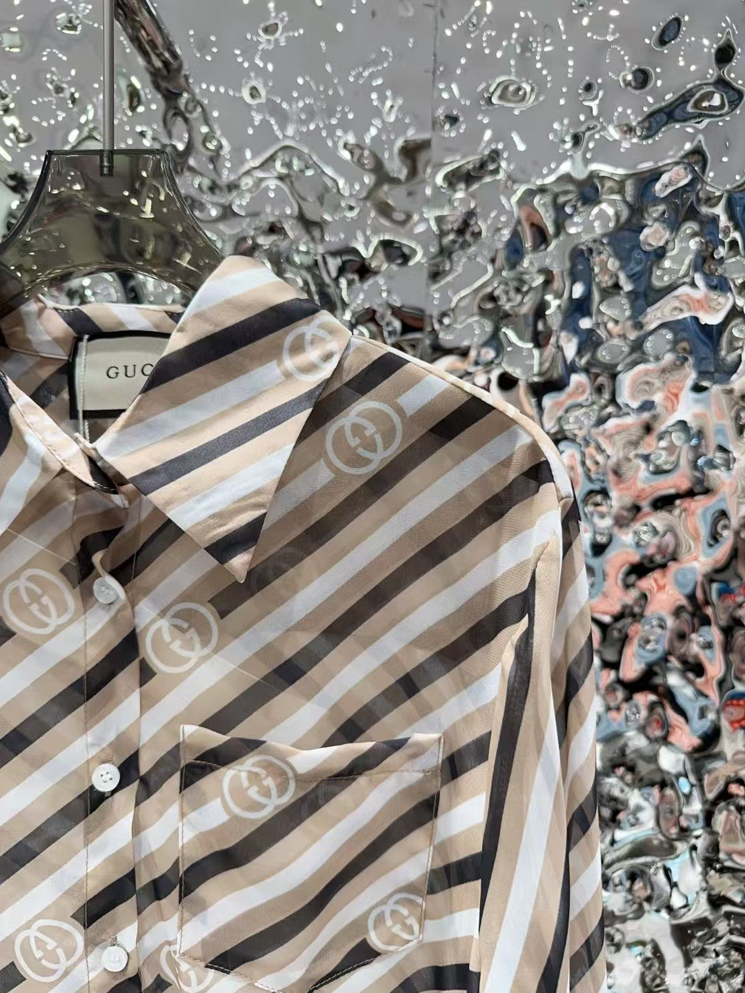 Printed shirt and shorts set