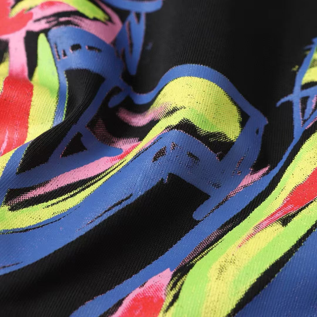 Printed short sleeved T-shirt