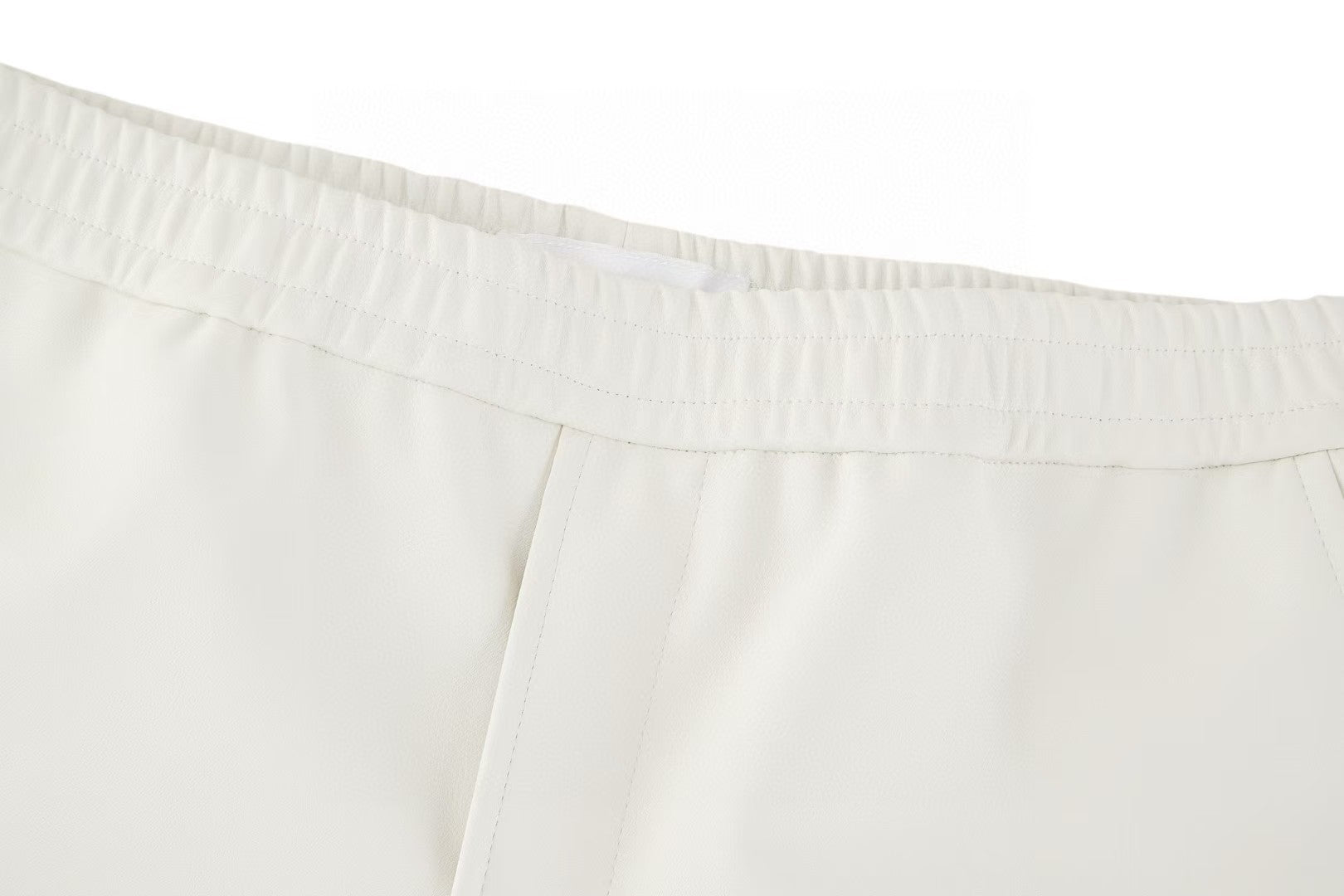 Double sided sheepskin pocket shorts