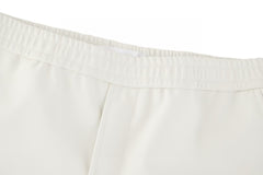 Double sided sheepskin pocket shorts
