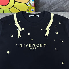 Sun God print round neck short sleeved shirt