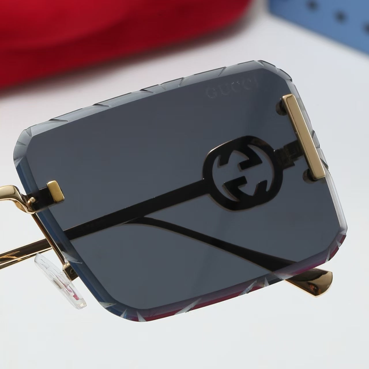Box shaped sunglasses