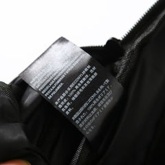 Embossed logo zipper backpack