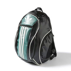 Embossed logo zipper backpack