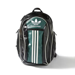 Embossed logo zipper backpack
