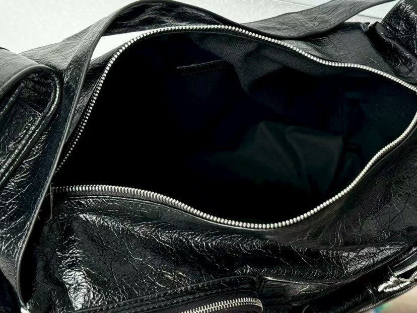 Dark punk motorcycle bag