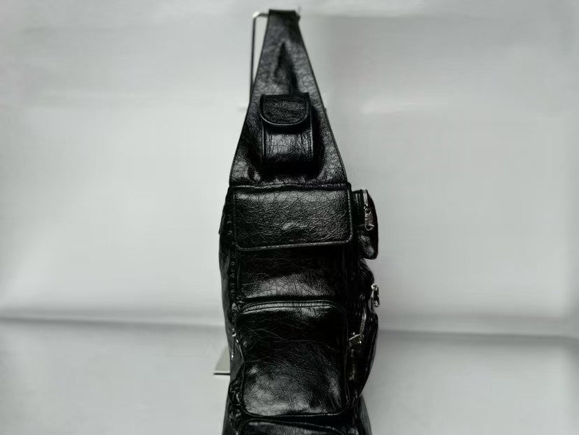 Dark punk motorcycle bag