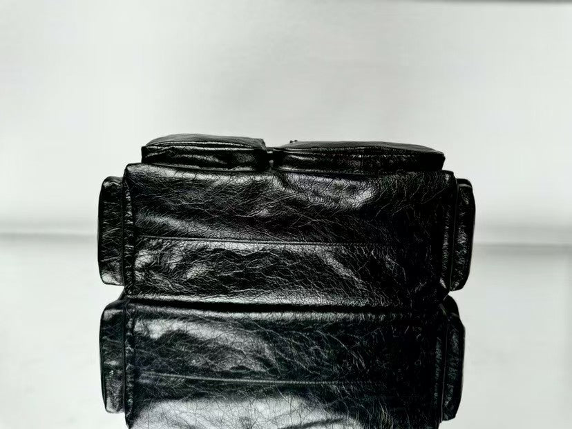 Dark punk motorcycle bag