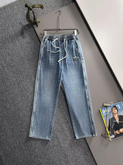 Wide leg jeans straight leg pants