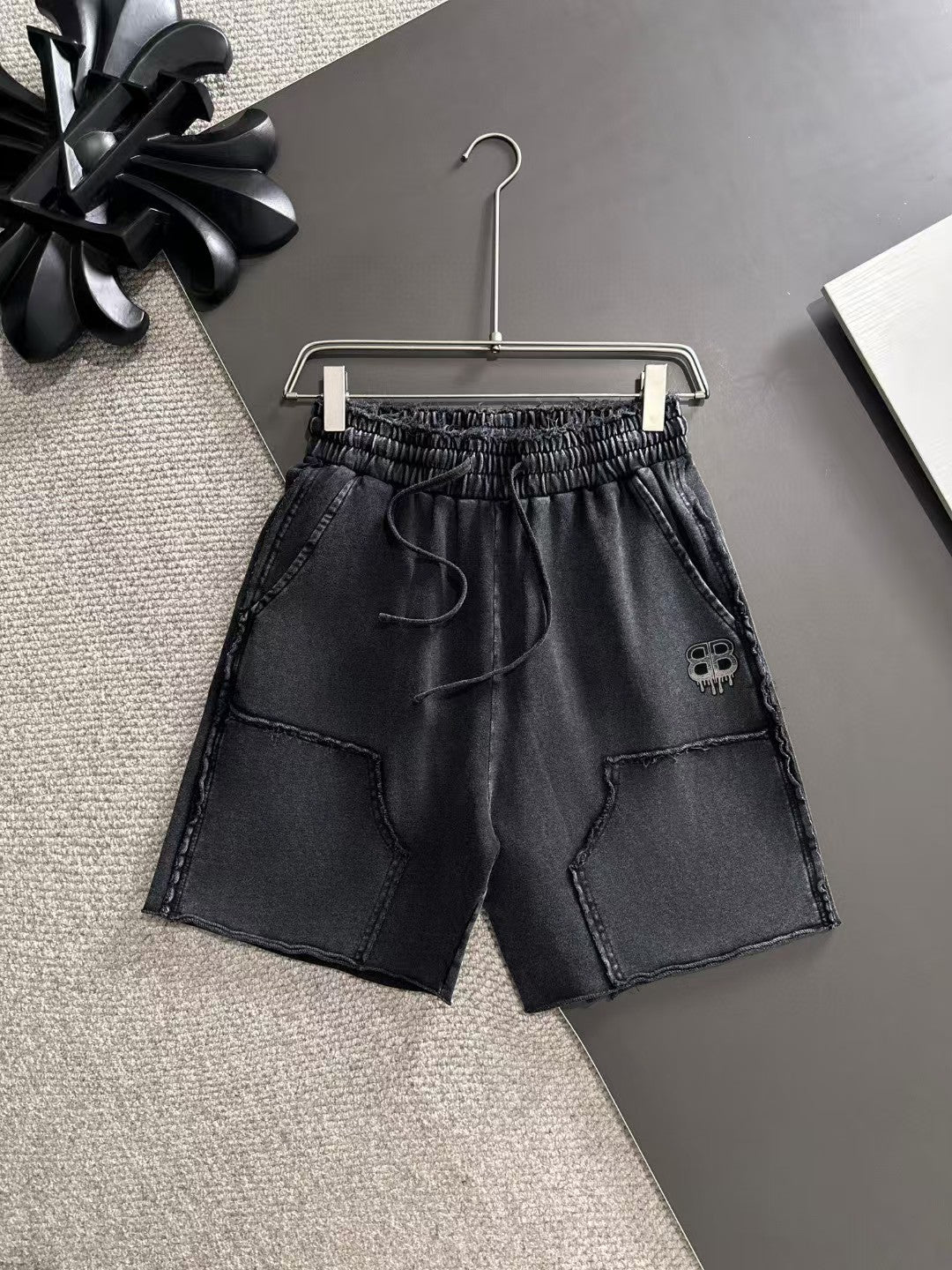 Clear color loose shorts