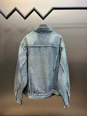 Full diamond hot stamping denim jacket