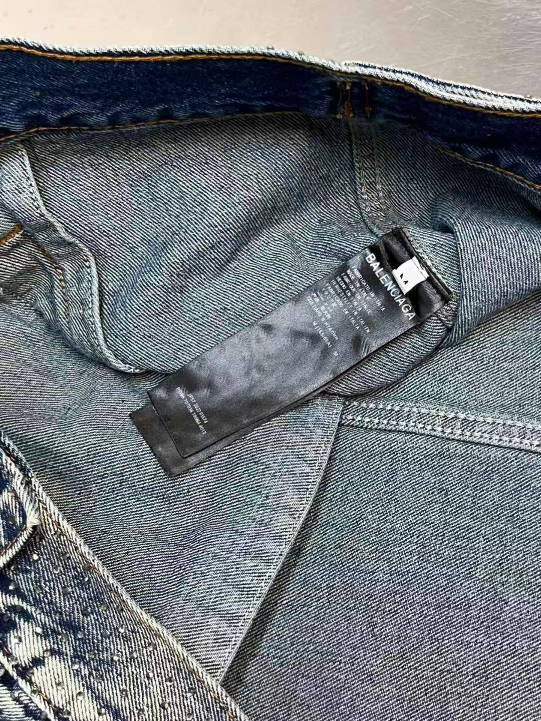 Full diamond hot stamping denim jacket