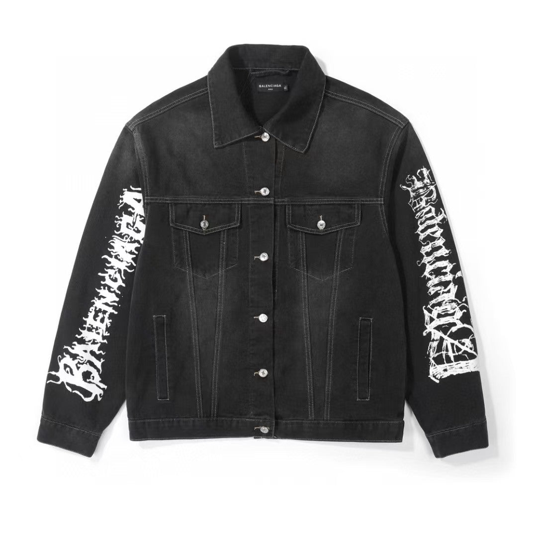 Denim loose jacket