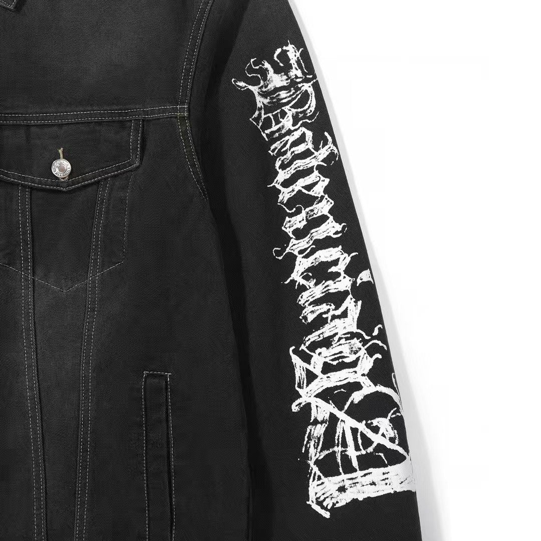 Denim loose jacket