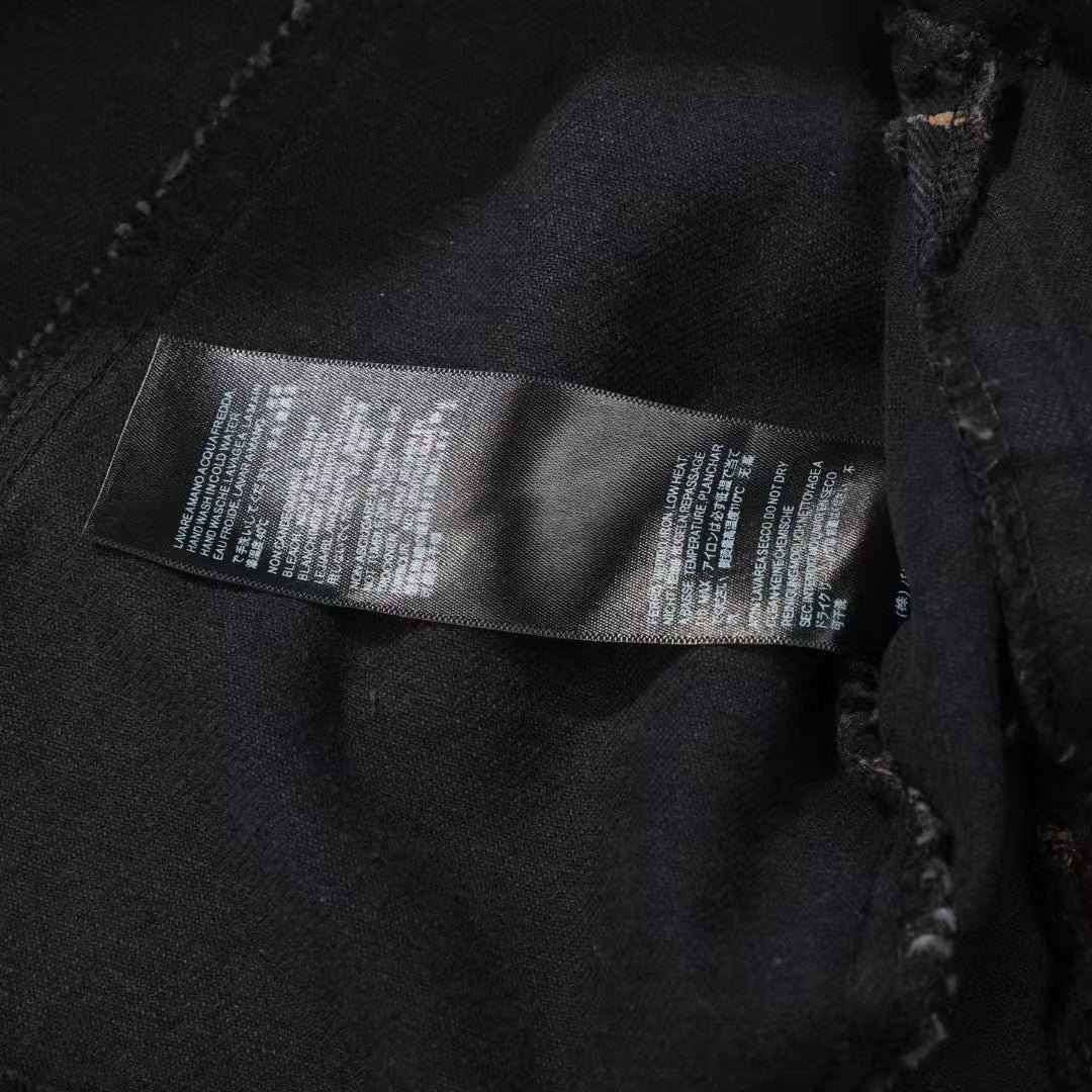 Classic washed letter full printed jacket