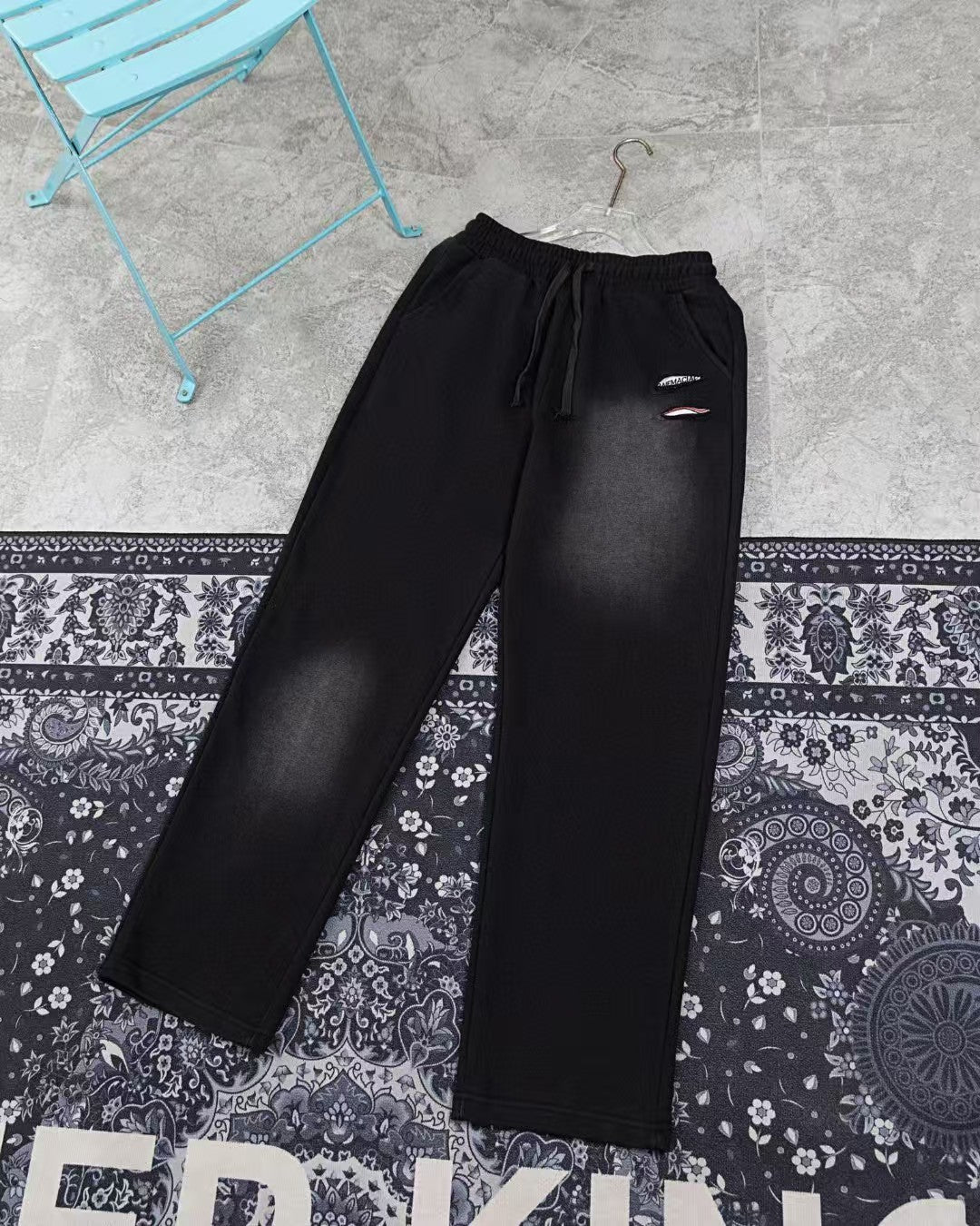 Men's embroidered pants