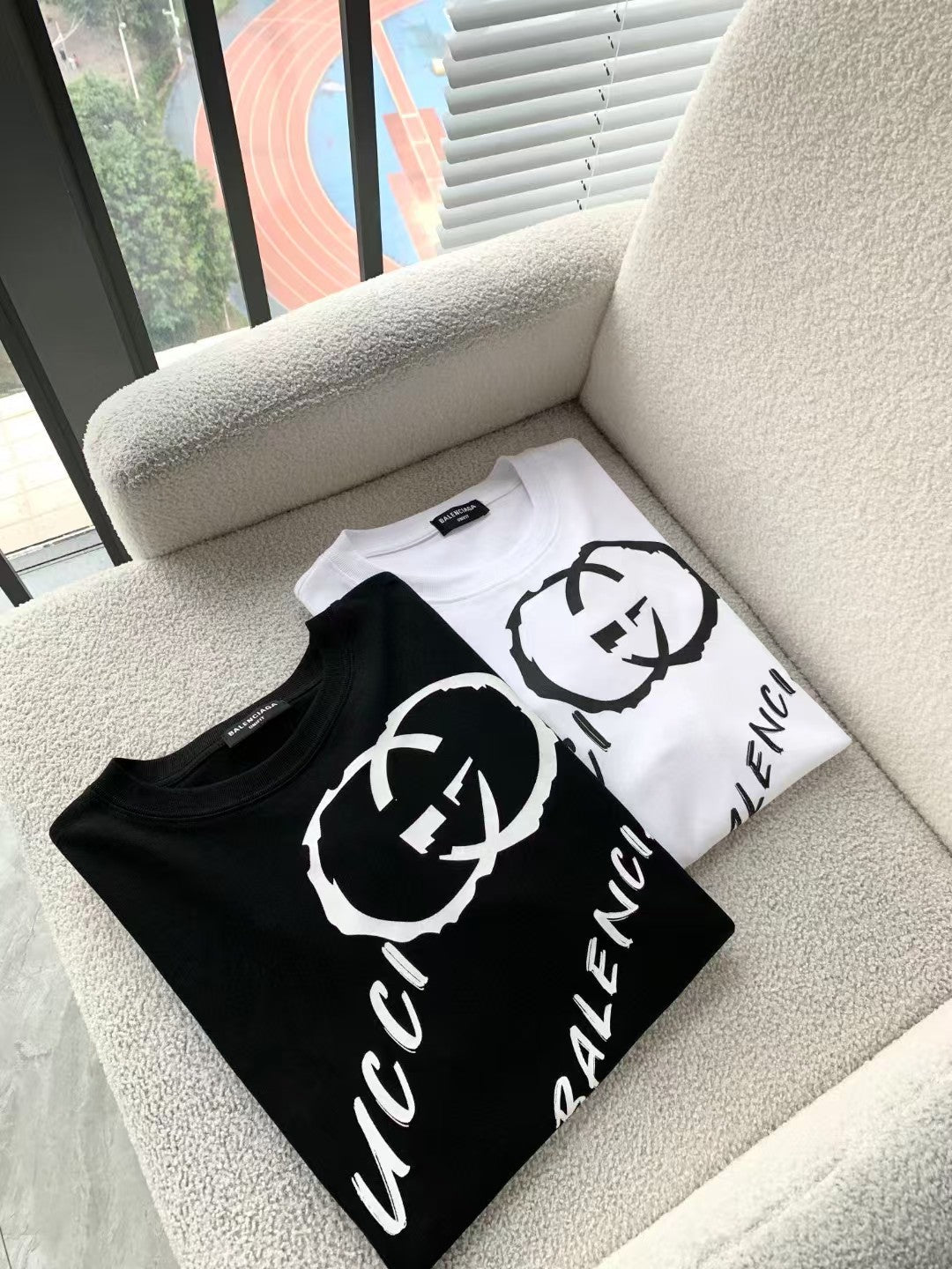 New trendy couple's short sleeved T-shirt