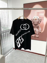 New trendy couple's short sleeved T-shirt
