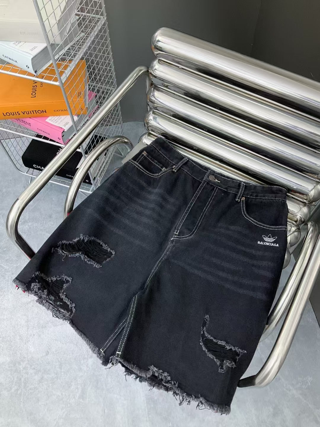 New double-sided spliced shorts