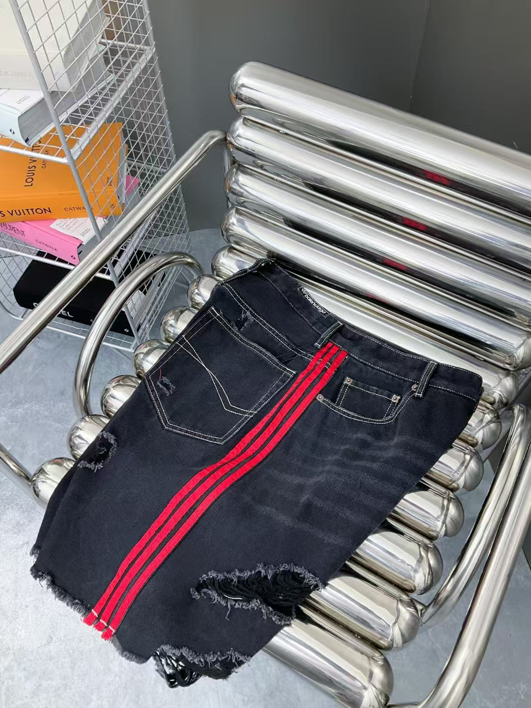 New double-sided spliced shorts