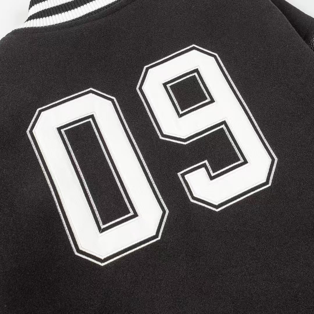 Embroidered baseball jersey with towel