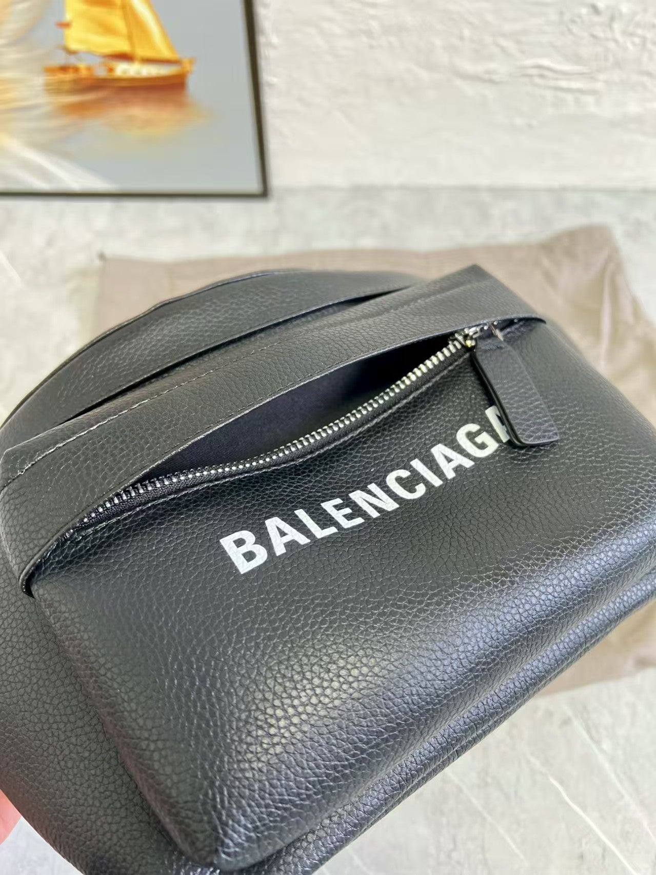 Black waist bag
