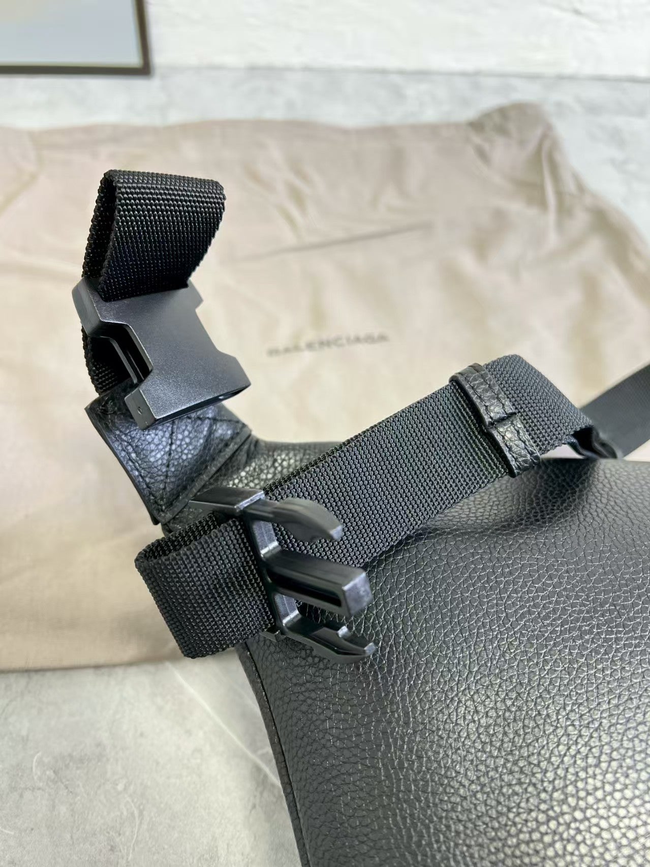 Black waist bag