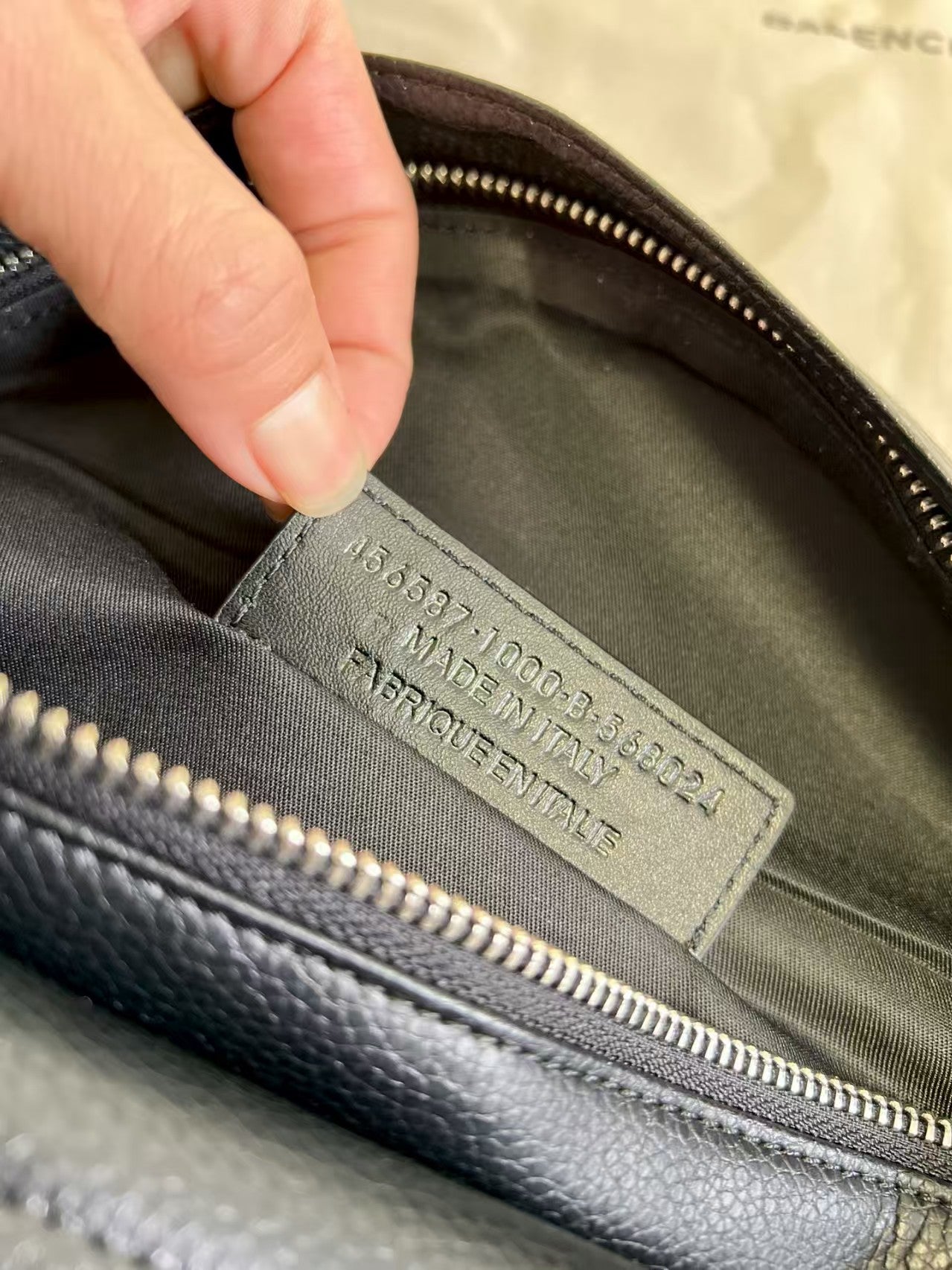 Black waist bag