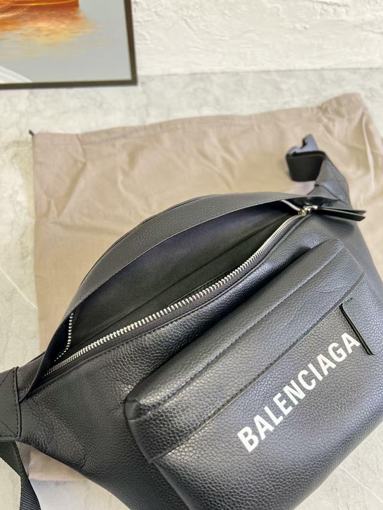 Black waist bag
