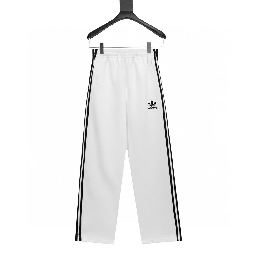 Classic Three Bar Couple Wide Leg Pants