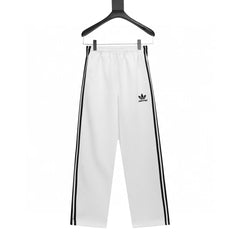 Classic Three Bar Couple Wide Leg Pants